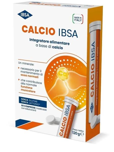 Ibsa Calcio Integratore Per Ossa e Muscoli 60 Compresse Masticabili