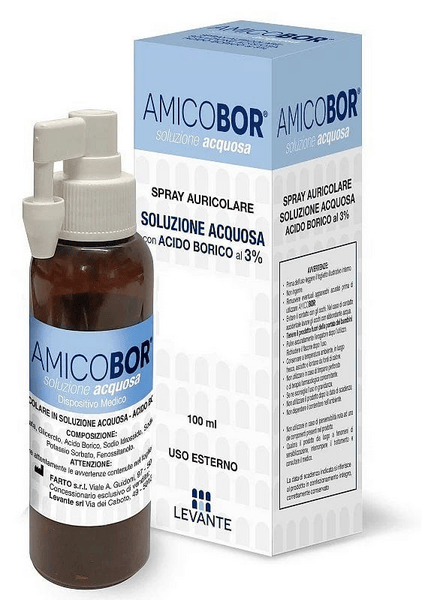 Amicobor Soluzione Acquosa Auricolare Spray 100 ml