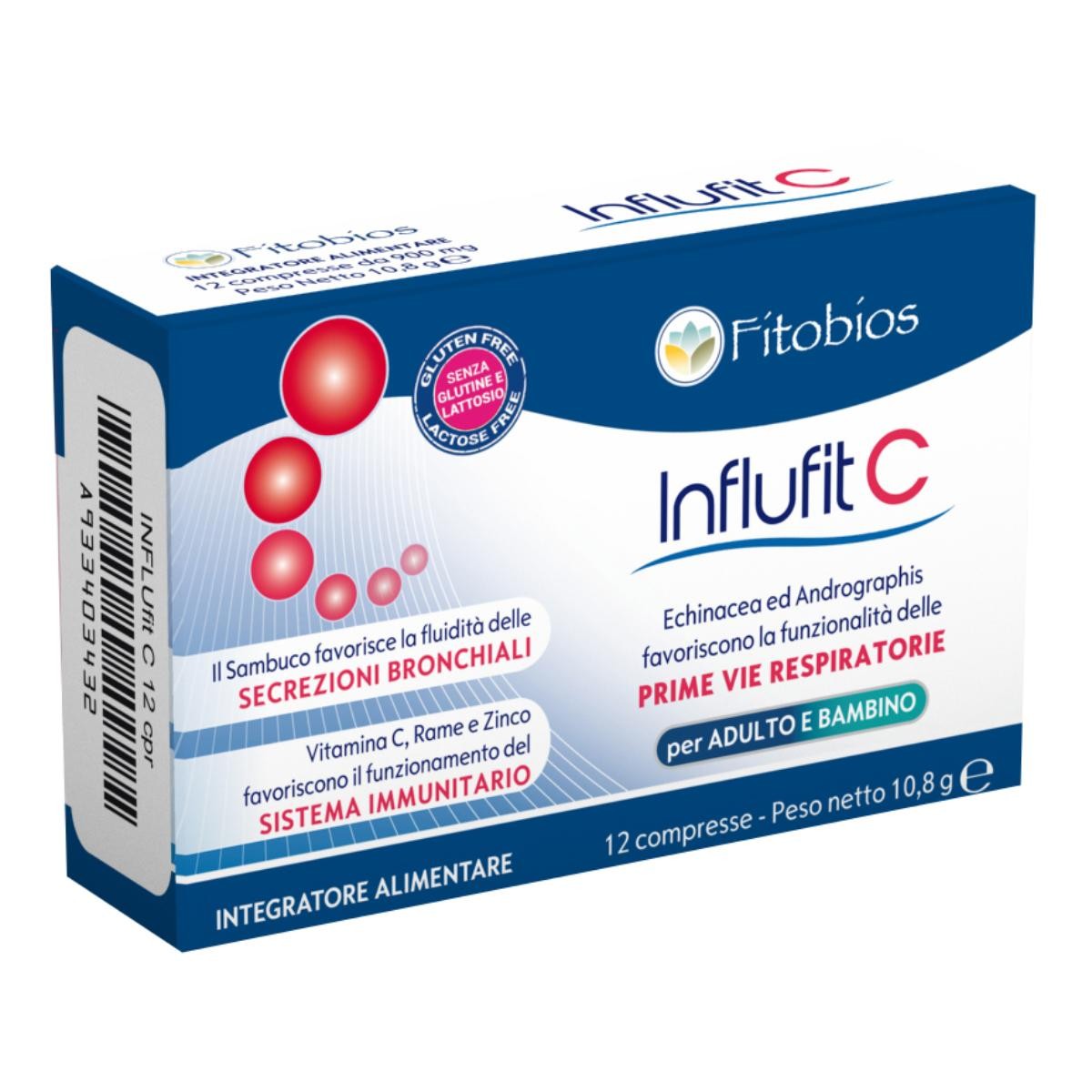Fitobios Influfit C Integratore Alimentare 12 Compresse — confronto prezzi