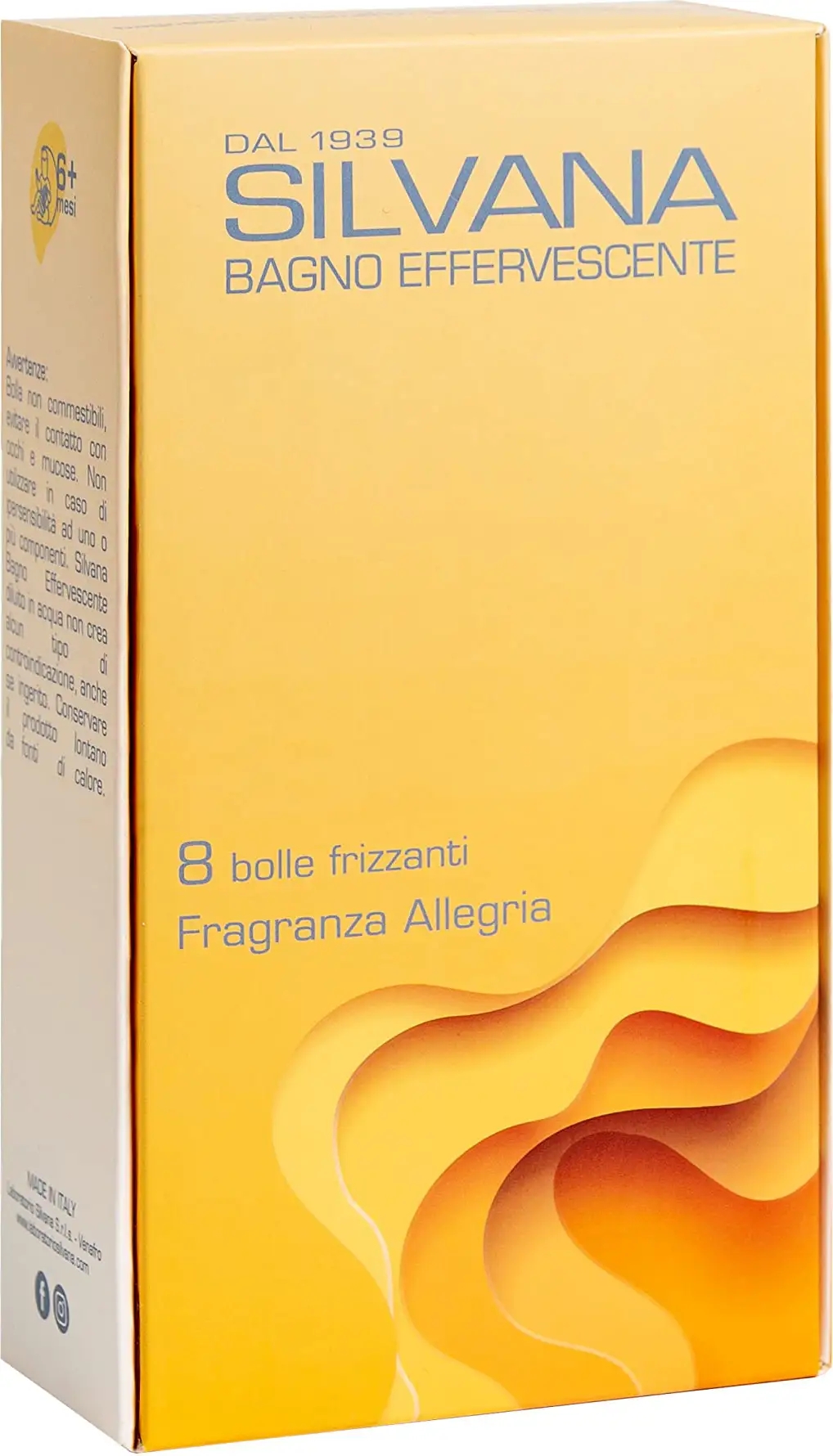 Silvana Allegria Silvana Bagno Effervescente 8 Bolle Frizzanti