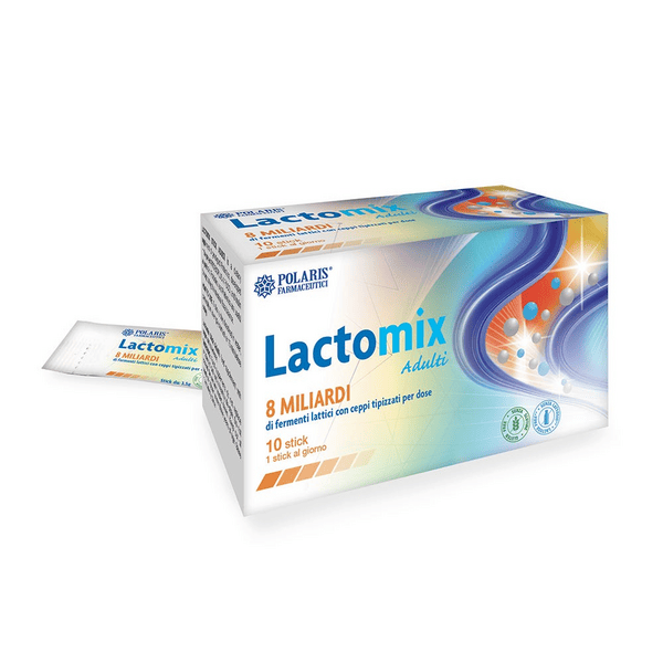 Polaris Lactomix Adulti Integratore Alimentare Di Probiotici, 10 Stick