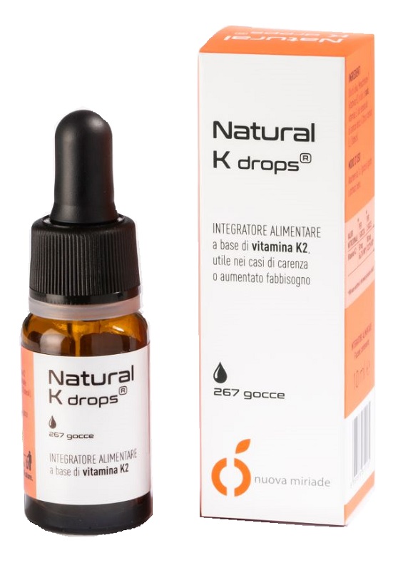 Natural K Drops Integratore Per Coagulazione Del Sangue E Salute Delle Ossa Gocce Orali 10ml — confronto prezzi