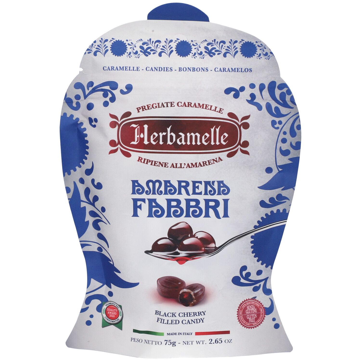 Herbamelle Amarena Fabbri Caramelle 75 g
