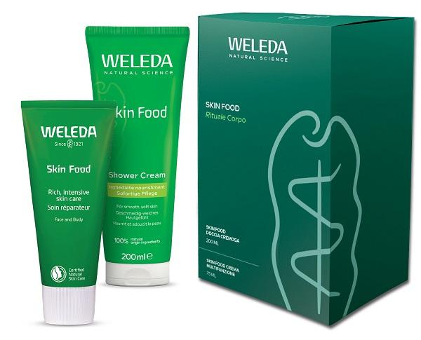 Weleda Skin Food Cofanetto Rituale Corpo con Crema Doccia Cremosa 200 ml + Crema Multifunzione 75 ml