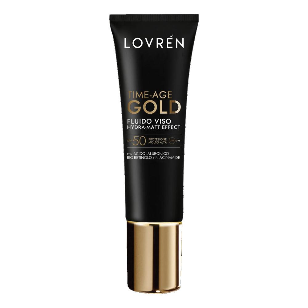 Lovren Fluido Viso SPF 50 Time-Age Gold Hydra-Matt Effect 30 ml
