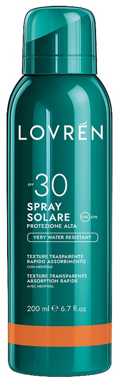 Lovren Spray Solare Viso Corpo SPF 30 200 ml Crema solare