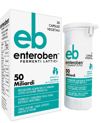 Enteroben 50mld Integratore Per L'equilibrio Intestinale 30 Capsule Vegetali — confronto prezzi