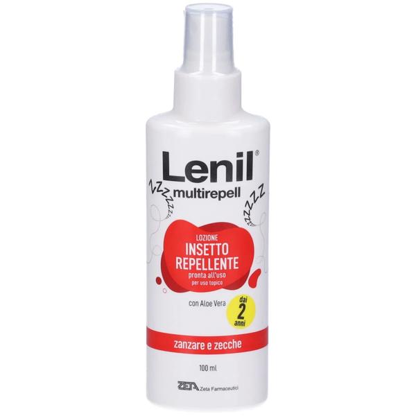 Lenil Multirepell Lozione Insetto Repellente contro Zanzare e Zecche 100 ml