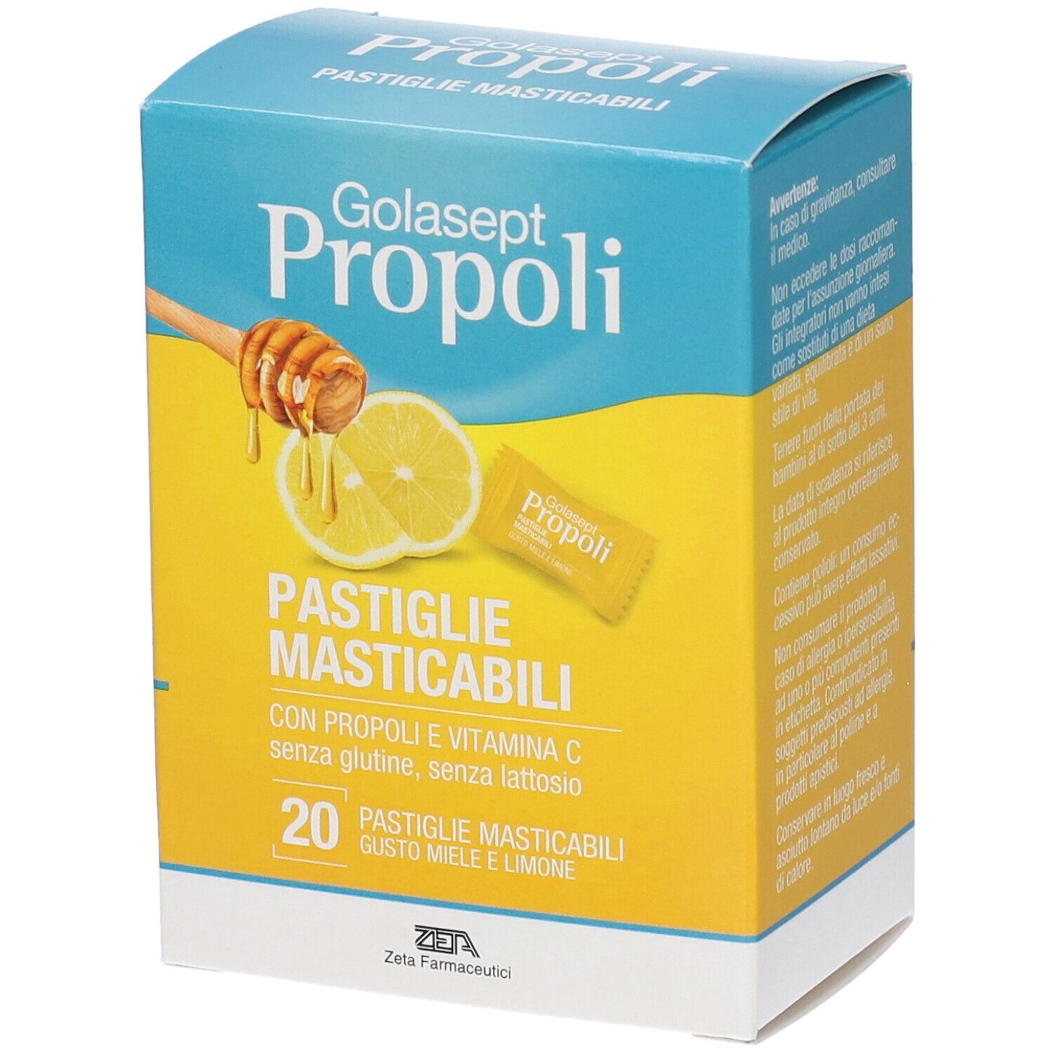 Golasept Propoli Pastiglie Masticabili Gusto Miele Limone 28 g Caramelle — confronto prezzi
