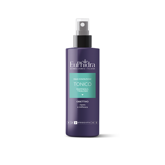 Euphidra Tonico Maxi Idratazione 200 ml Pantenolo Rinfresca e Idrata Dopo Detersione