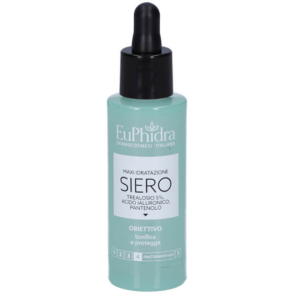 Euphidra Maxi Idratazione Siero Trealosio 30 ml Idratante e Protettezione Viso
