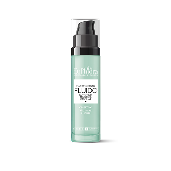 Euphidra maxi idratazione fluido pantenolo e vitamina E lenitivo e antiossidante 50ml