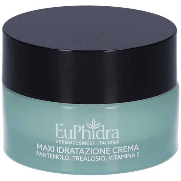 Euphidra Maxi Idratazione Crema Ricca Pantenolo 50ml - Crema Nutriente e Idratante per Pelle Secca
