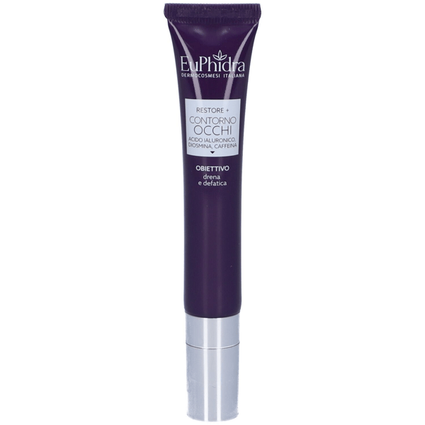 Euphidra Restore+ Contorno Occhi 15 ml Drena Borse, Occhiaie e Leviga Rughe