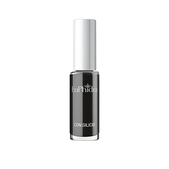Euphidra Smalto Rinforzante Unghie con Silicio Colore Black 7 ml