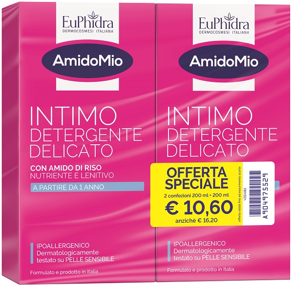 EuPhidra AmidoMio Intimo detergente delicato 200 + 200 ml