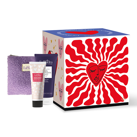 EUPHIDRA COFANETTO REGALO UN POSTO SICURO GEL DETERGENTE 200 ML + MASCHERA IDRATANTE 30 ML + POCHETTE DONNA