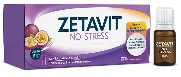 Zetavit No Stress 12 Flaconcini Gusto Fruit Passion Integratore Anti-Stress e Anti-Stanchezza — confronto prezzi