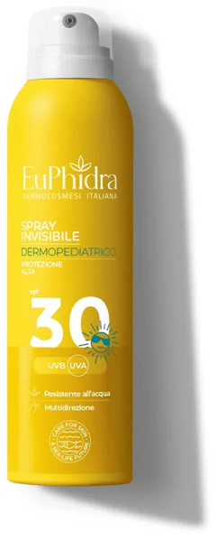 Euphidra Spray Solare Invisibile Dermopediatrico SPF 30 per Bambini Pelle Delicata — confronto prezzi