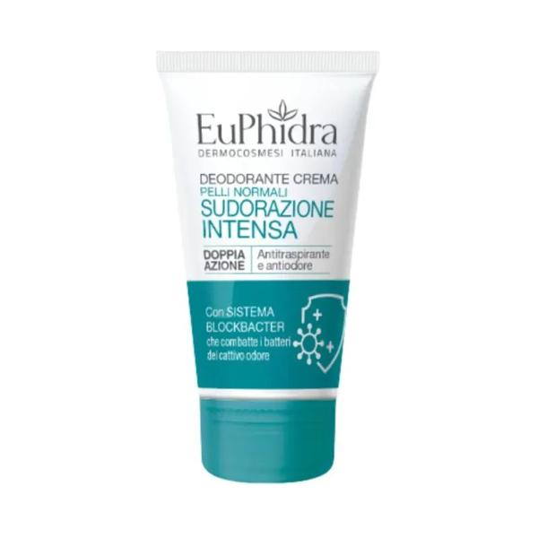 Euphidra Deodorante Crema Antitraspirante Pelli Normali Sudorazione Intensa 40ml
