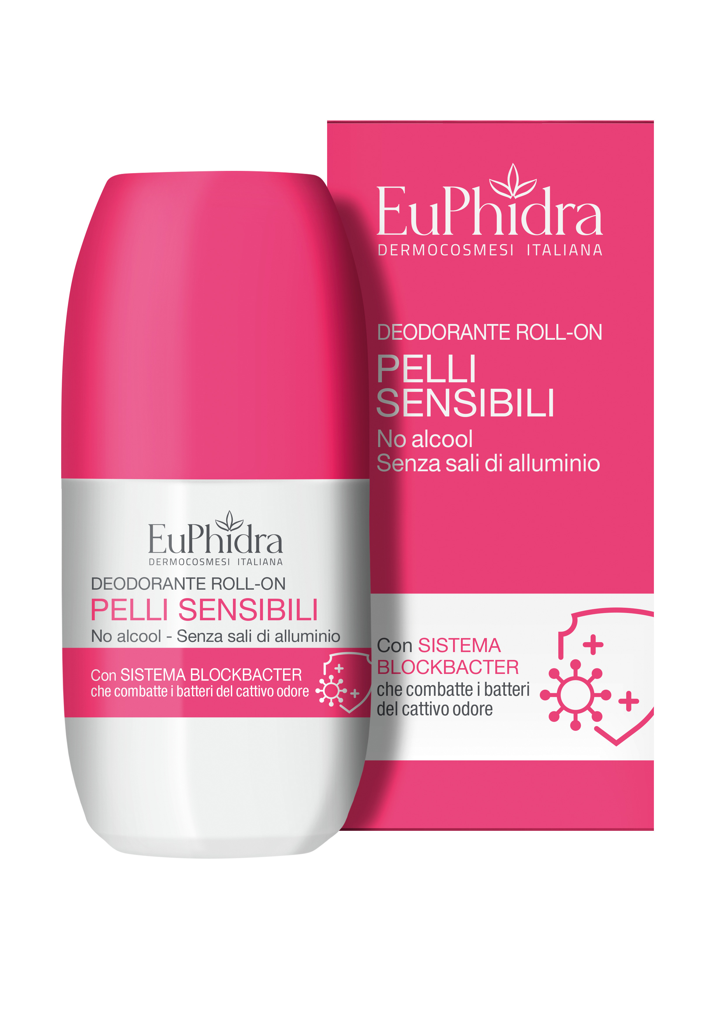 Euphidra Deodorante Roll-on 50ml per Pelli Sensibili Senza Sali d'Alluminio e No Alcool — confronto prezzi