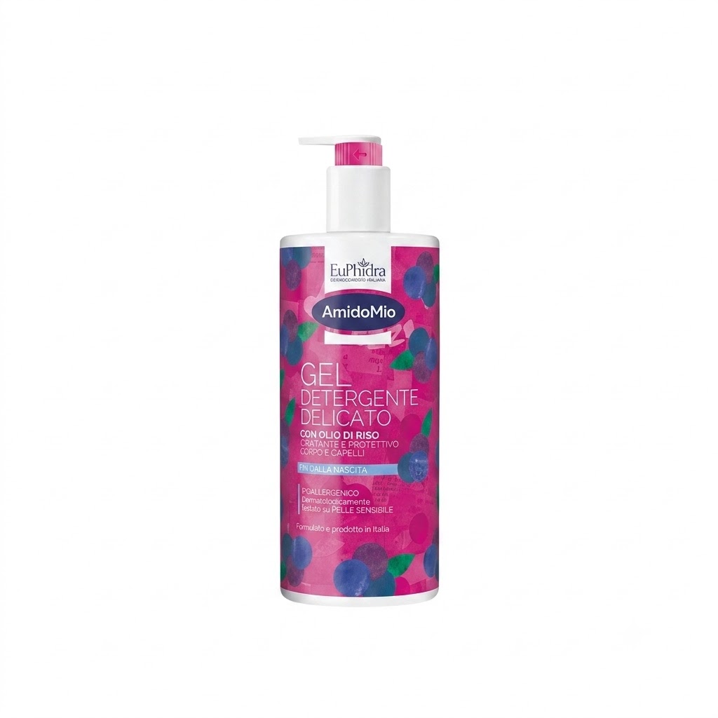 Amidomio Gel Detergente Delicato Con Olio Di Riso Idratante E Protettivo Corpo E Capelli Fin Dalla Nascita Ipoallergenico 750 Ml — confronto prezzi