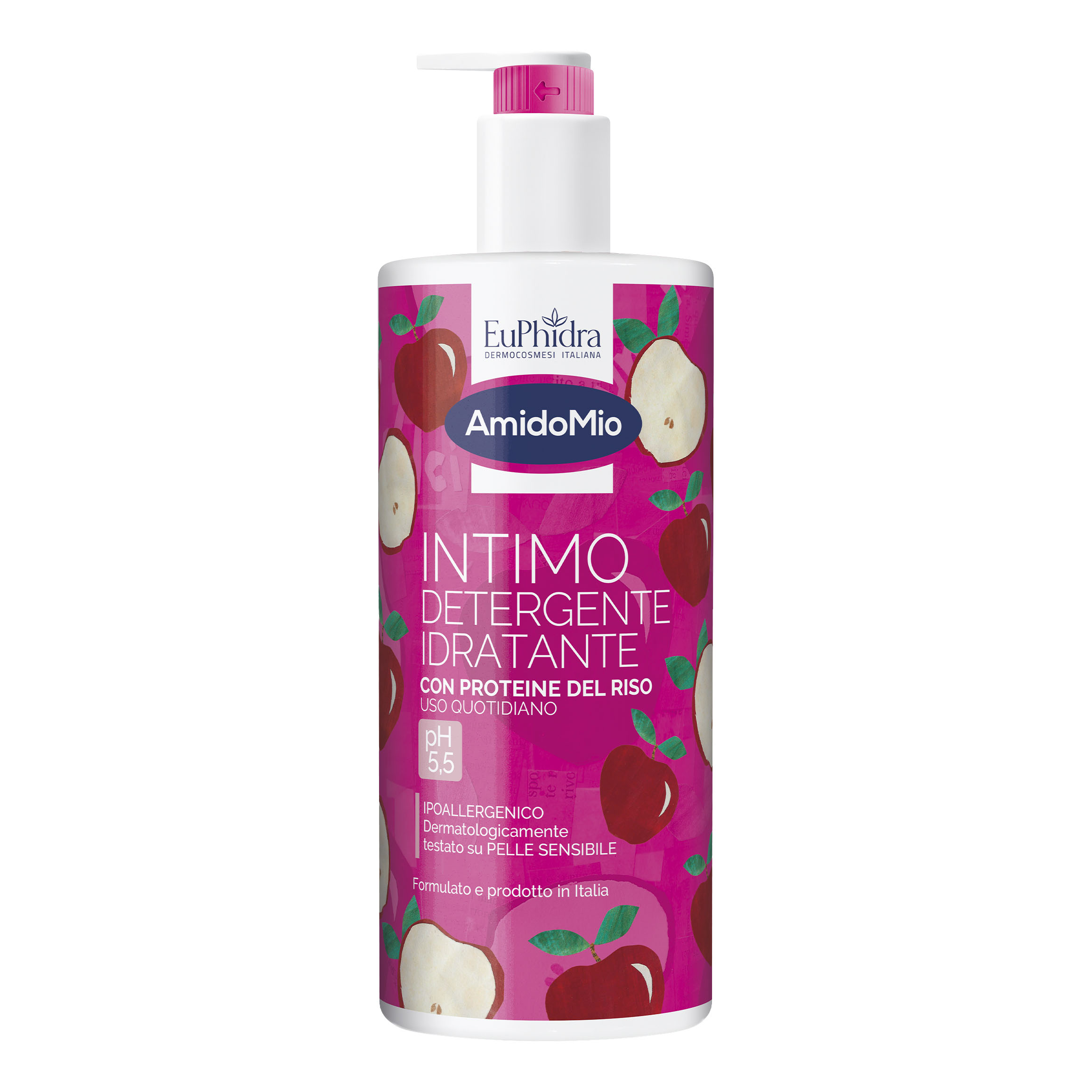 Amidomio intimo detergente idratante con proteine del riso uso quotidiano ph 5,5 ipoallergenico 750 ml