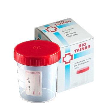 CONTENITORE PER URINA BIO TAINER GRADUATO CON SUPERFICIE DISCRITTURA CON TAPPO A VITE CAPACITA' 120ML 1 PEZZO — confronto prezzi