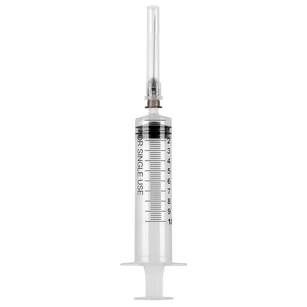 Siringhe Sterili Monouso 10ml con Ago 21G - 10 Pezzi