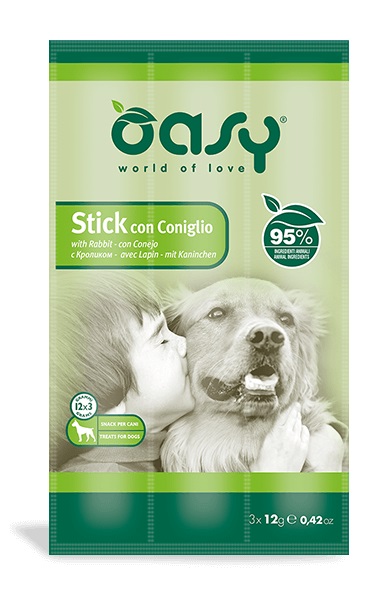 Oasy Cane Snack Stick Coniglio Cf. (3X12) Gr — confronto prezzi