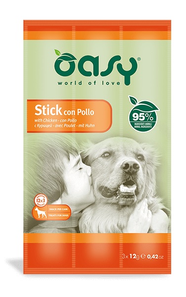 Oasy Cane Snack Stick Pollo Cf. (3X12) Gr Temporaneamente Mancante Dall'Azienda Produttrice
