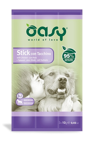 Oasy Cane Snack Stick Tacchino Cf. (3X12) Gr — confronto prezzi
