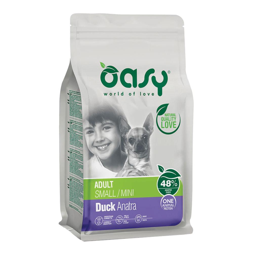 Oasy Cane Oap Adulto Small&amp;Mini Anatra 800 Gr