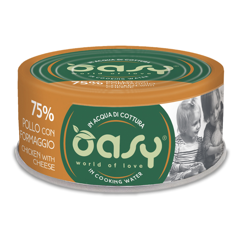Oasy Gatto More Love In Lattina Adulto Pollo &amp; Formaggio 70 Gr — confronto prezzi