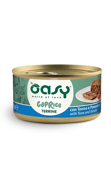 Oasy Gatto Caprice Terrine Adulto Tonno &amp; Pomodoro 85 Gr
