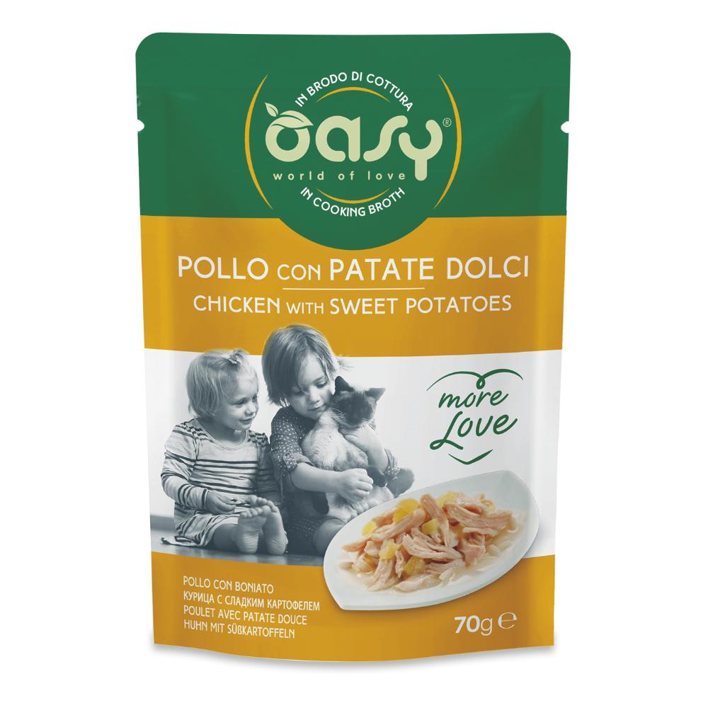 Oasy Gatto More Love In Busta Adulto Pollo & Patate Dolci 70 Gr — confronto prezzi