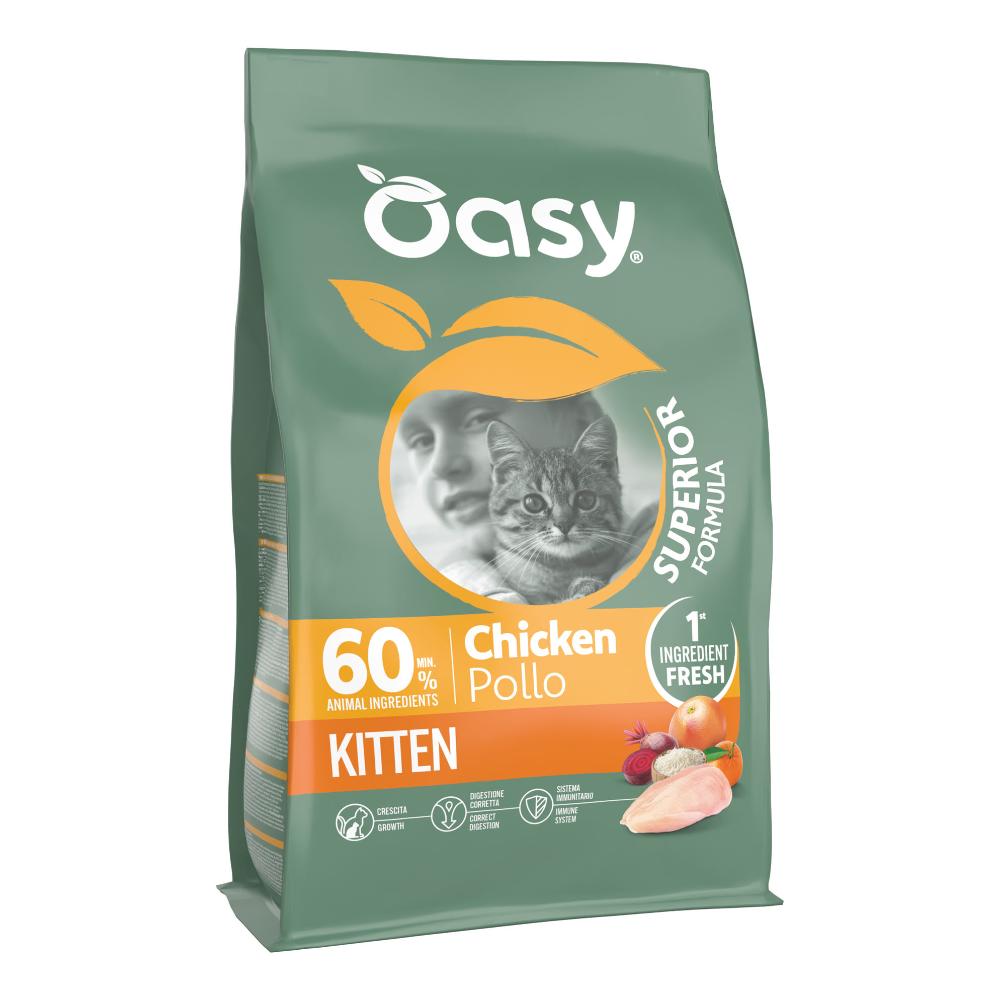 OASY GATTO DRY SUPERIOR KITTEN POLLO 1,5KG