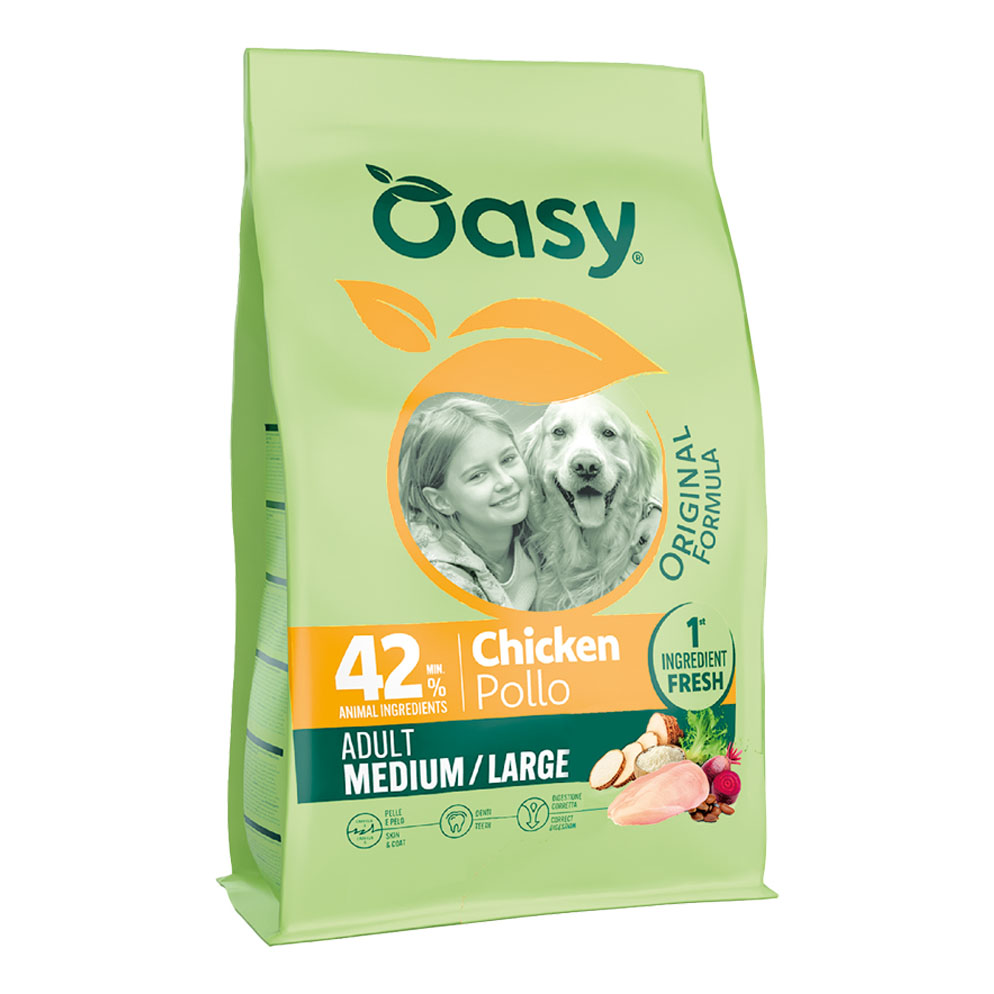 Oasy dry dog original adult medium/large pollo 2 kg