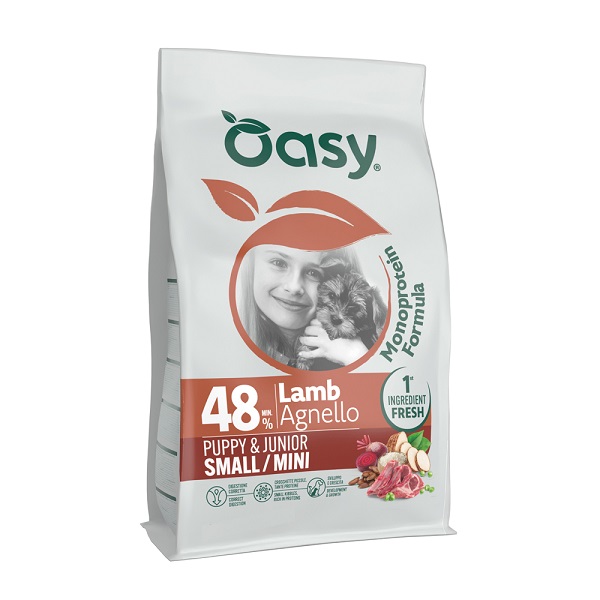 OASY CANE MONOPROTEIN SMALL/MINI PUPPY AGNELLO 800GR — confronto prezzi