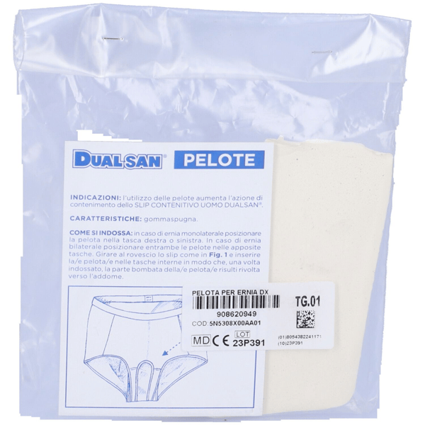 Dualsan Pelota Cuscinetto Contenimento Ernia Destro