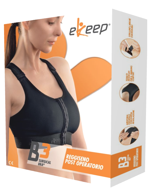 Ekeep B3 Surgical Bra Reggiseno Postoperatorio Nero Taglia 02 — confronto prezzi