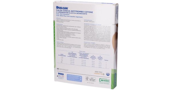 Dualsan Calza Coscia Anti Trombo Plus Con Tassello Taglia 1
