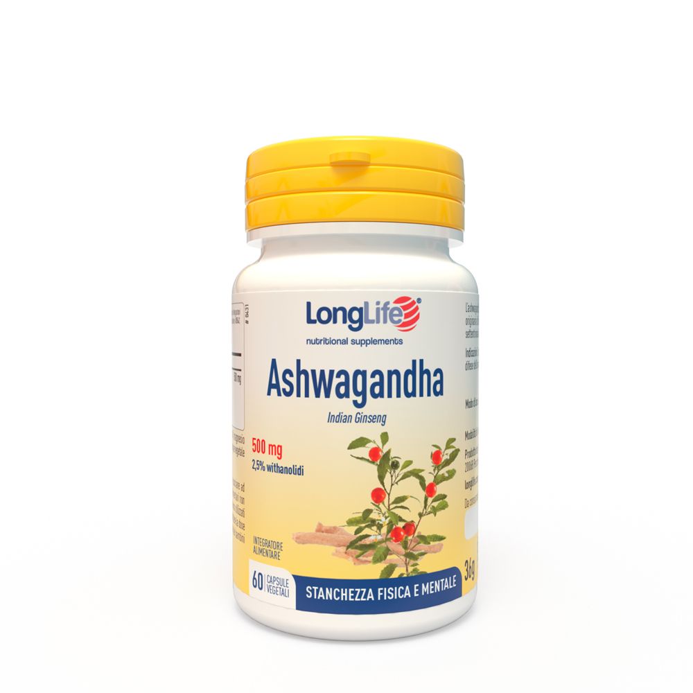 LongLife Ashwagandha Integratore Rilassante 60 Capsule