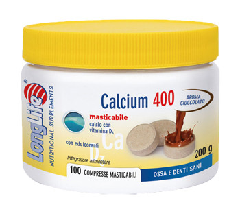 Longlife Calcium Cacao Integratore Per La Salute Delle Ossa 100 Compresse