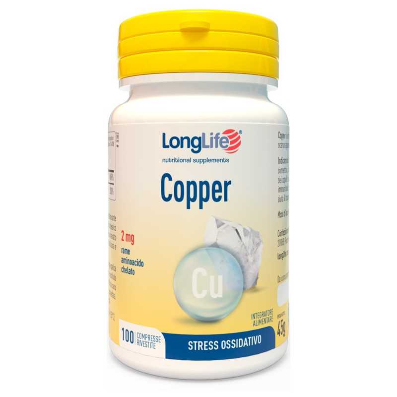 Longlife Copper 2mg 100cpr