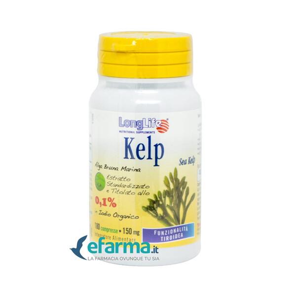 LongLife Kelp Alga Bruna Integratore di Iodio 180 Compresse
