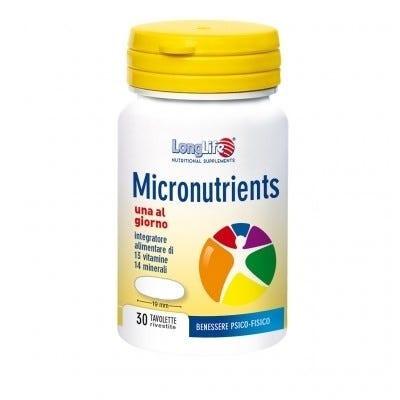 LongLife Micronutrients Integratore Multivitaminico 30 Tavolette