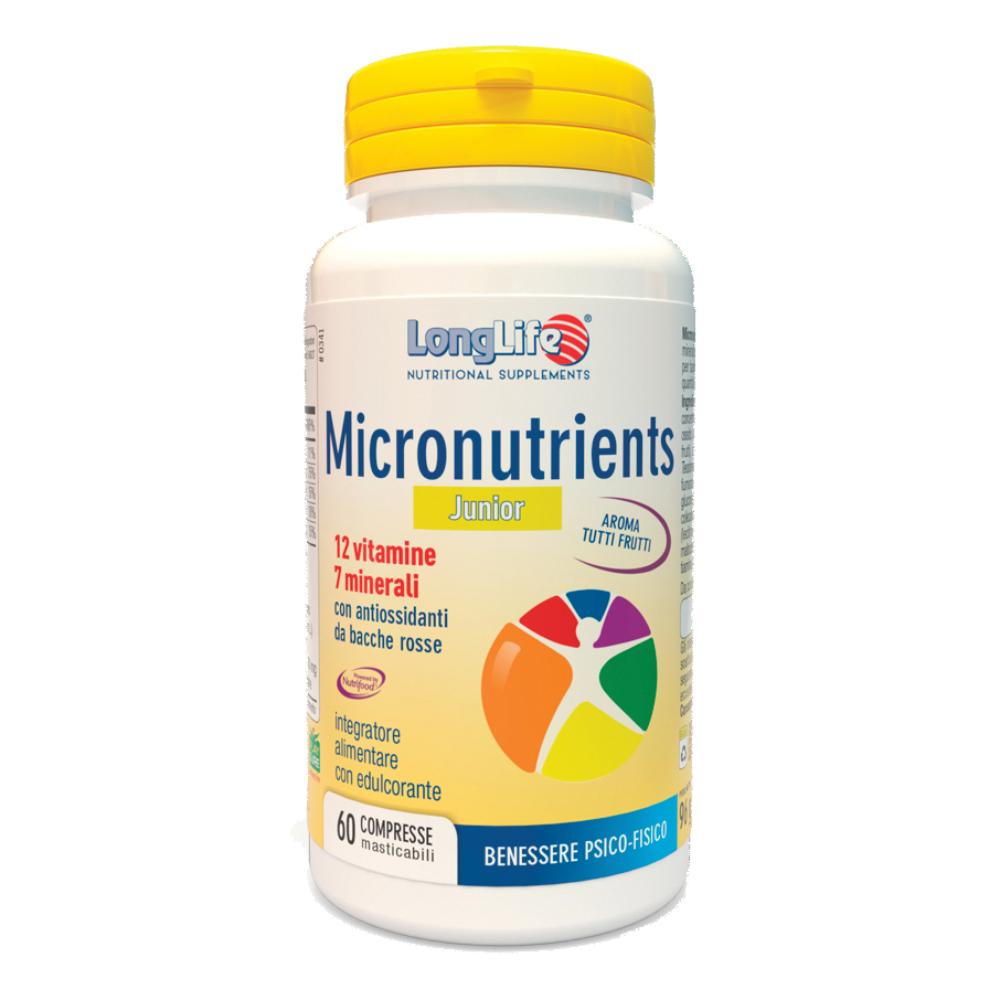 Longlife micronutrients junior 60 tavolette — confronto prezzi