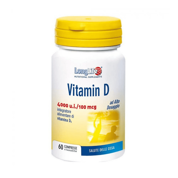 Longlife Vitamin D4000ui - Integratore per il supporto immunitario 60 Compresse