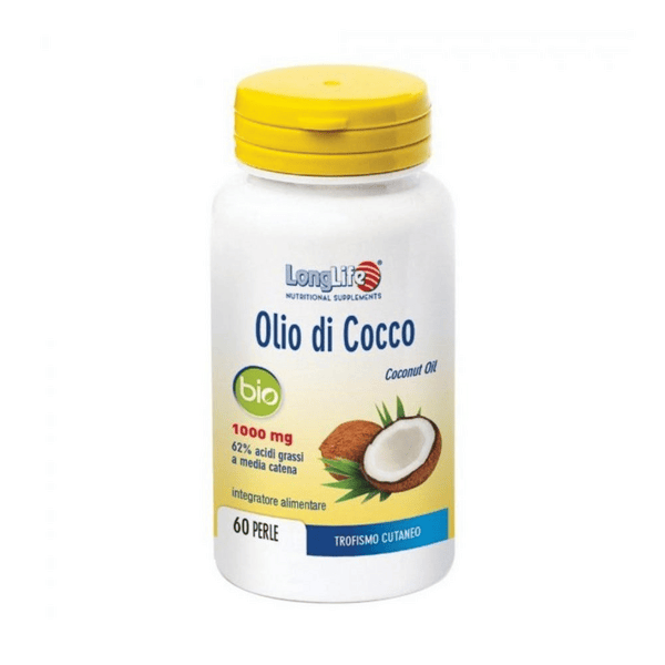 LongLife Olio di Cocco Integratore Contro Trofismo Cutaneo 60 Perle